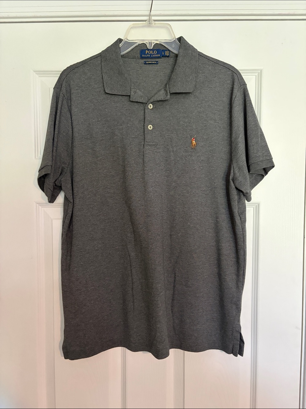 Polo by Ralph Lauren Heather Gray Short-Sleeve Polo with Pony Logo